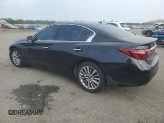 2023 Infiniti Q50 Luxe z VIN JN1EV7BR9PM540514, wystawiony jako Copart lot #60276265 z przebiegiem 19 824 mil mil oraz Szkoda całkowita • Salvage title. Historia ofert i sprzedaży dostępna na DreamBid. Obrazek 2.