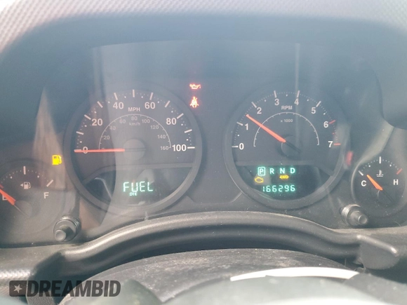 2007 Jeep Wrangler Unlimited Rubicon with VIN 1J4GA69177L102392, listed as a Copart auction lot 53195215 with 166,296 mi miles and Salvage title. Bid and sale history available at DreamBid. Image 9.