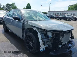 2025 Honda Civic Sport with VIN 2HGFE2F59SH542403, listed as a IAAI auction lot 42064327 with 12,352 mi miles and . Bid and sale history available at DreamBid. Image 1.