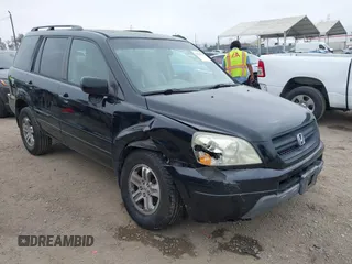 2005 Honda Pilot EX-L z VIN 2HKYF18565H566536, wystawiony jako IAAI lot #42283758 z przebiegiem 131 630 mil mil oraz . Historia ofert i sprzedaży dostępna na DreamBid. Obrazek 1.