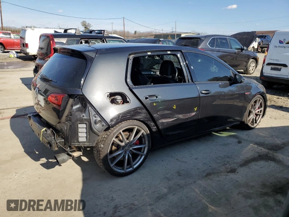 2017 Volkswagen Golf GTI S with VIN 3VW547AU9HM012268, listed as a Copart auction lot 45974655 with 84,470 mi miles and Salvage Title. Bid and sale history available at carsss.com. Image 3.