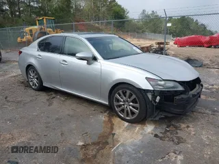 2013 Lexus GS 350 with VIN JTHBE1BL3D5028115, listed as a IAAI auction lot 41860530 with 124,845 mi miles. Bid and sale history available at carsss.com. Image 1.