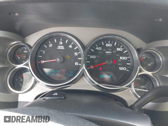 2013 Chevrolet Silverado 1500 LT with VIN 3GCPKSE77DG256115, listed as a IAAI auction lot 41984990 with 270,324 mi miles. Bid and sale history available at carsss.com. Image 7.