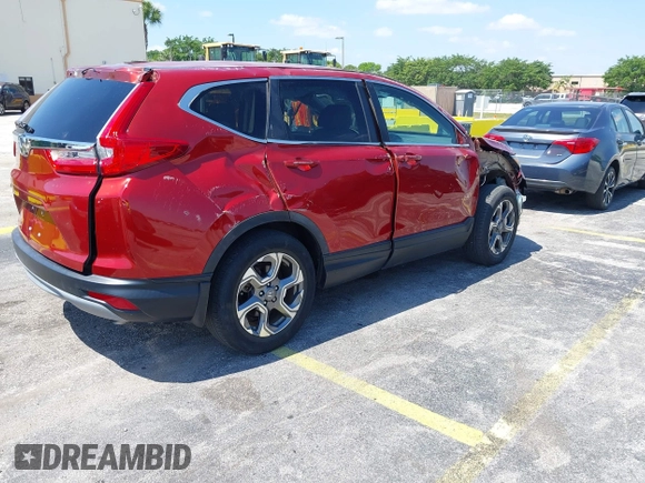 2019 Honda CR-V EX-L with VIN 5J6RW1H85KL006877, listed as a IAAI auction lot 42144665 with 39,833 mi miles. Bid and sale history available at carsss.com. Image 4.