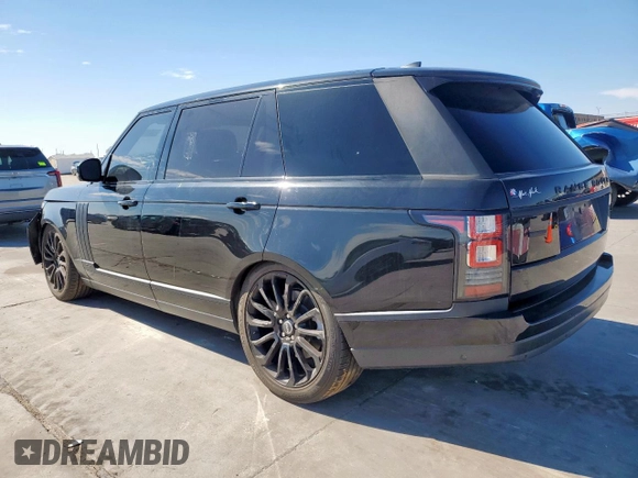 2017 Land Rover Range Rover with VIN SALGS5FE0HA347500, listed as a Copart auction lot 46118235 with 104,637 mi miles and Clean title. Bid and sale history available at DreamBid. Image 2.
