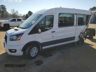 2024 Ford Transit Passenger XL with VIN 1FBAX2C89RKA77582, listed as a Copart auction lot 46699245 with Not Provided miles and Salvage Title. Bid and sale history available at carsss.com. Image 1.