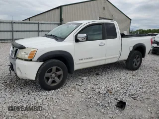 2005 Nissan Titan SE z VIN 1N6AA06B95N507187, wystawiony jako Copart lot #56280085 z przebiegiem 146 809 mil mil oraz Szkoda całkowita • Salvage title. Historia ofert i sprzedaży dostępna na DreamBid. Obrazek 1.
