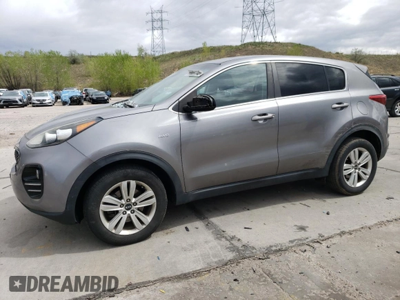 2017 Kia Sportage LX with VIN KNDPMCAC7H7117073, listed as a Copart auction lot 55851145 with 93,347 mi miles and Salvage Title. Bid and sale history available at carsss.com. Image 1.