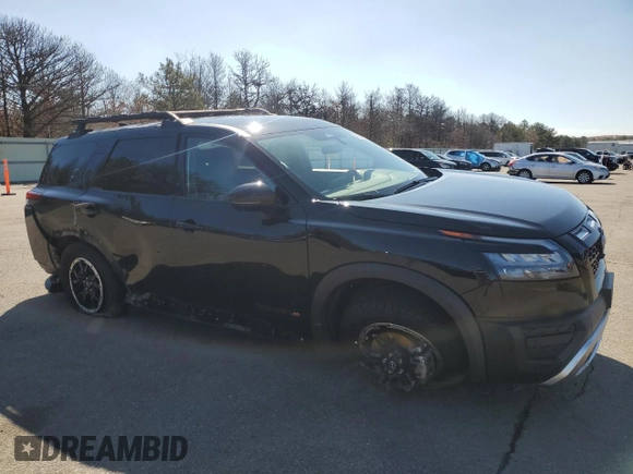 2024 Nissan Pathfinder Rock Creek with VIN 5N1DR3BD1RC224796, listed as a Copart auction lot 49659205 with 22,800 mi miles and Salvage title. Bid and sale history available at DreamBid. Image 4.