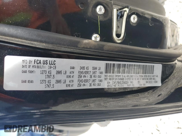 2020 Jeep Cherokee Trailhawk Elite with VIN 1C4PJMBN2LD546324, listed as a Copart auction lot 60826494 with 79,625 mi miles and Salvage title. Bid and sale history available at DreamBid. Image 13.