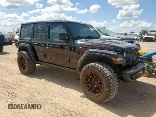 2020 Jeep Wrangler Unlimited Rubicon with VIN 1C4HJXFG5LW107933, listed as a Copart auction lot 62012515 with 60,115 mi miles and Salvage title. Bid and sale history available at DreamBid. Image 4.