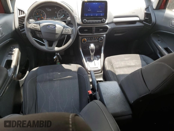 2021 Ford EcoSport SE with VIN MAJ3S2GE7MC449092, listed as a Copart auction lot 62595175 with 92,760 mi miles and Salvage title. Bid and sale history available at DreamBid. Image 8.