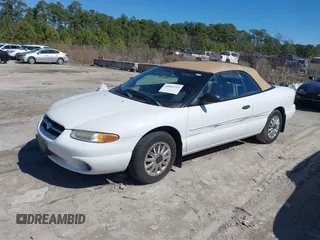 1996 Chrysler Sebring with VIN 3C3EL45X2TT307062, listed as a IAAI auction lot 41683313 with 37,004 mi miles and . Bid and sale history available at DreamBid. Image 2.