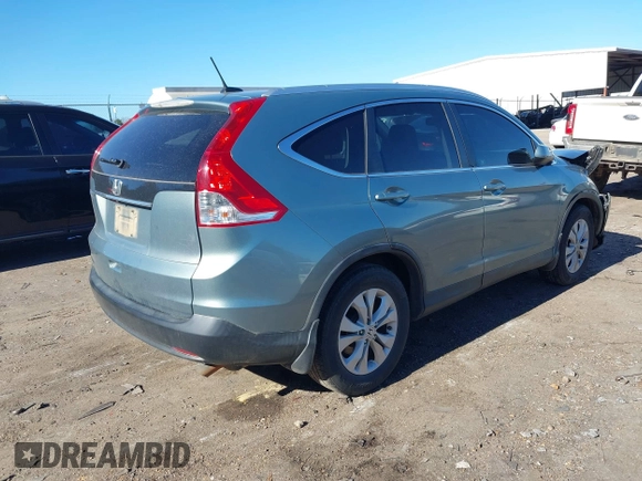 2012 Honda CR-V EX-L with VIN 5J6RM3H71CL025890, listed as a IAAI auction lot 41153369 with 214,439 mi miles. Bid and sale history available at carsss.com. Image 4.