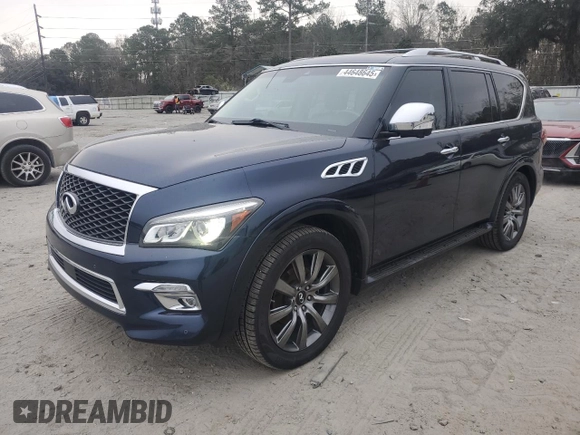 2017 Infiniti QX80 z VIN JN8AZ2NF3H9644669, wystawiony jako Copart lot #44648645 z przebiegiem 144 021 mil mil oraz Czysty tytuł • Clean title. Historia ofert i sprzedaży dostępna na DreamBid. Obrazek 1.