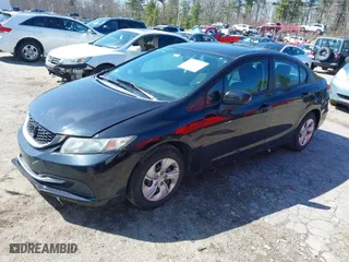 2014 Honda Civic Sedan LX with VIN 2HGFB2F55EH520699, listed as a IAAI auction lot 41907559 with 165,863 mi miles. Bid and sale history available at carsss.com. Image 2.