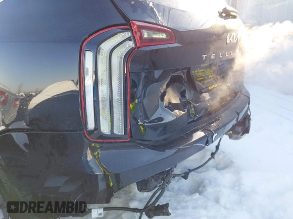 2025 Kia Telluride S with VIN 5XYP64GC3SG576327, listed as a IAAI auction lot 41263250 with 3,774 mi miles and . Bid and sale history available at DreamBid. Image 6.