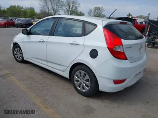 2017 Hyundai Accent SE with VIN KMHCT5AE4HU313404, listed as a IAAI auction lot 42035860 with 123,951 mi miles. Bid and sale history available at carsss.com. Image 3.