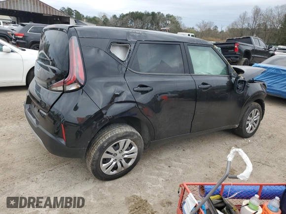 2023 Kia Soul LX with VIN KNDJ23AU6P7872671, listed as a Copart auction lot 45667415 with Not Provided miles and Salvage Title. Bid and sale history available at DreamBid. Image 3.
