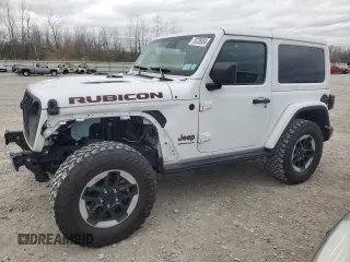 2021 Jeep Wrangler Rubicon with VIN 1C4HJXCG8MW857560, listed as a Copart auction lot 76726934 with 43,366 mi miles and Salvage title. Bid and sale history available at DreamBid. Image 1.
