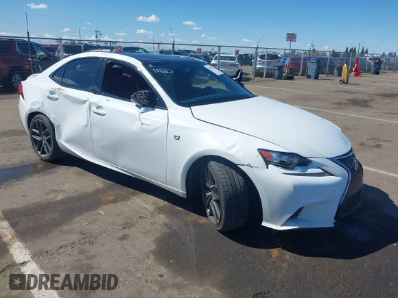 2015 Lexus IS 250 with VIN JTHBF1D28F5064418, listed as a IAAI auction lot 41953212 with 155,741 mi miles and . Bid and sale history available at carsss.com. Image 1.