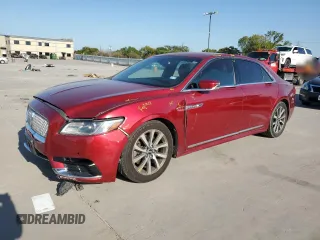 2017 Lincoln Continental Premiere with VIN 1LN6L9PK1H5608729, listed as a Copart auction lot 74144594 with 112,348 mi miles and Salvage Title. Bid and sale history available at carsss.com. Image 1.