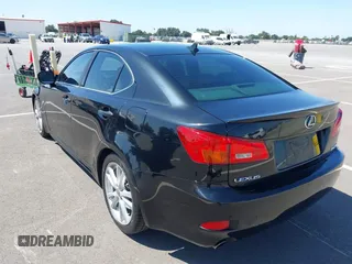 2007 Lexus IS 250 with VIN JTHBK262072036839, listed as a IAAI auction lot 42603071 with 196,683 mi miles and . Bid and sale history available at DreamBid. Image 3.