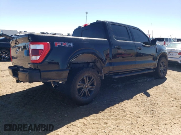 2022 Ford F-150 XL with VIN 1FTFW1E80NKD37115, listed as a Copart auction lot 48142325 with 139,735 mi miles and Salvage Title. Bid and sale history available at DreamBid. Image 3.