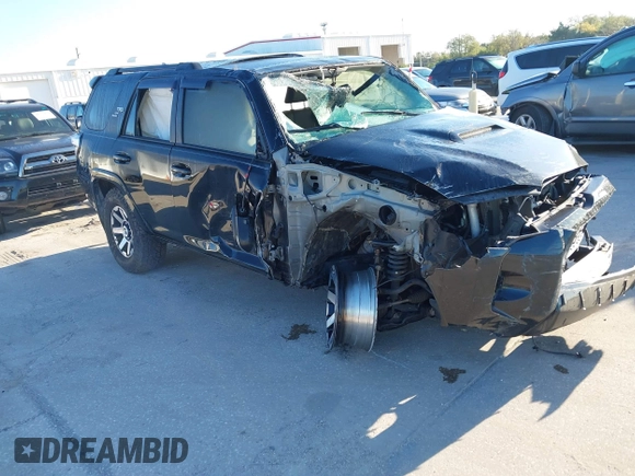 2023 Toyota 4Runner TRD Off Road Premium with VIN JTERU5JR1P6092244, listed as a IAAI auction lot 41750756 with 23,470 mi miles and . Bid and sale history available at DreamBid. Image 1.