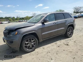2021 Jeep Grand Cherokee Limited z VIN 1C4RJFBG3MC768464, wystawiony jako Copart lot #53432445 z przebiegiem 17 654 mil mil oraz Szkoda całkowita • Salvage title. Historia ofert i sprzedaży dostępna na DreamBid. Obrazek 1.