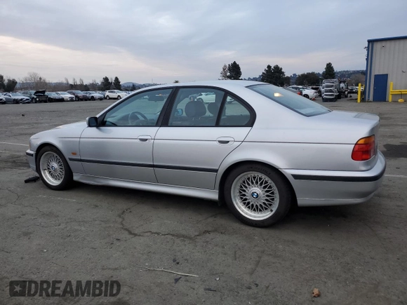 2000 BMW 5 Series 528iA with VIN WBADM6342YGV01382, listed as a Copart auction lot 44736415 with 167,919 mi miles and Salvage Title. Bid and sale history available at carsss.com. Image 2.