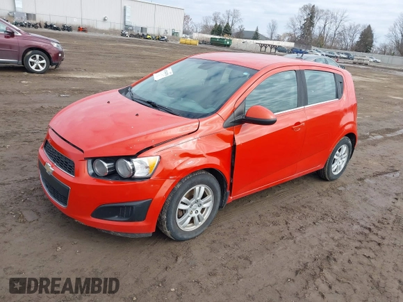 2013 Chevrolet Sonic LT with VIN 1G1JC6SB2D4179193, listed as a IAAI auction lot 41764370 with 201,073 mi miles. Bid and sale history available at carsss.com. Image 2.