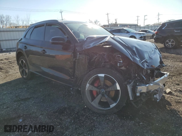 2020 Audi SQ5 Premium Plus with VIN WA1B4AFY5L2080284, listed as a Copart auction lot 49429065 with 90,209 mi miles and Salvage title. Bid and sale history available at DreamBid. Image 4.
