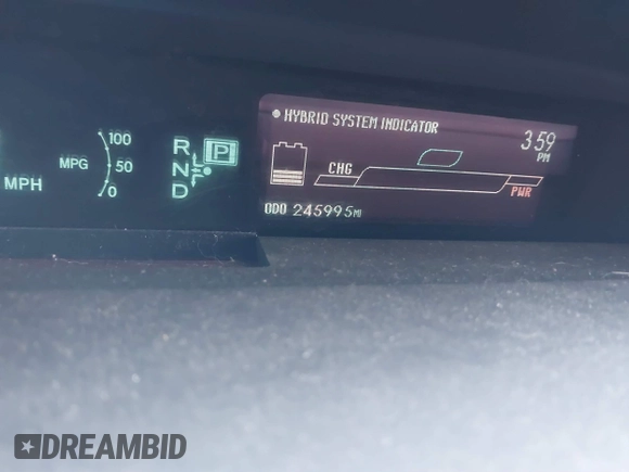 2010 Toyota Prius II with VIN JTDKN3DU6A0188386, listed as a IAAI auction lot 41412700 with 245,995 mi miles. Bid and sale history available at carsss.com. Image 7.