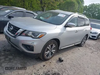2017 Nissan Pathfinder SV with VIN 5N1DR2MM9HC648975, listed as a IAAI auction lot 42042921 with 125,057 mi miles. Bid and sale history available at carsss.com. Image 17.