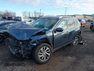 2014 Nissan Rogue SL with VIN 5N1AT2MV1EC849200, listed as a IAAI auction lot 41928886 with 153,467 mi miles. Bid and sale history available at carsss.com. Image 17.