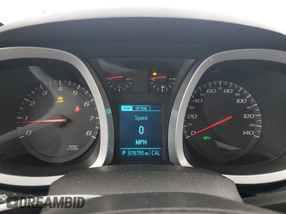 2013 Chevrolet Equinox LT with VIN 2GNFLEE32D6364104, listed as a Copart auction lot 44910845 with 76,755 mi miles and Salvage Title. Bid and sale history available at carsss.com. Image 9.