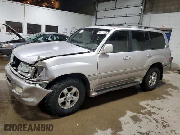 2000 Toyota Land Cruiser with VIN JT3HT05JXY0093444, listed as a Copart auction lot 86171724 with 273,194 mi miles and Salvage Title. Bid and sale history available at carsss.com. Image 1.