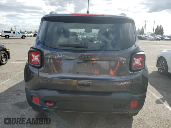 2018 Jeep Renegade Trailhawk with VIN ZACCJBCB1JPH76670, listed as a Copart auction lot 42245925 with 92,779 mi miles and Salvage Title. Bid and sale history available at carsss.com. Image 6.