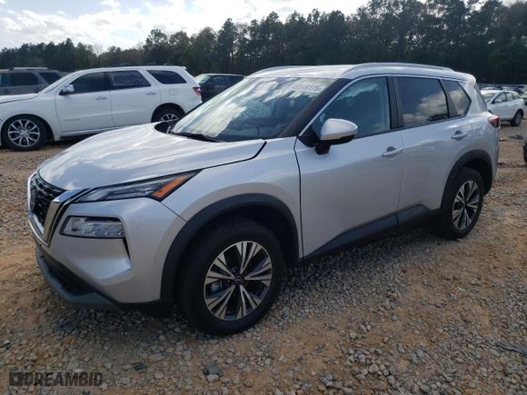 2022 Nissan Rogue SV with VIN 5N1BT3BB9NC709849, listed as a Copart auction lot 49849175 with 42,820 mi miles and Salvage Title. Bid and sale history available at carsss.com. Image 1.