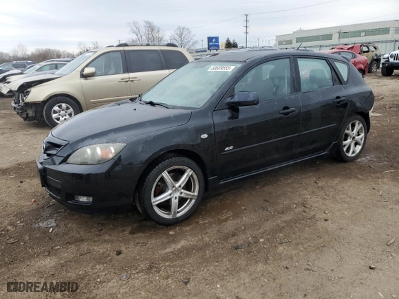 2008 Mazda Mazda3 s Sport with VIN JM1BK343781134650, listed as a Copart auction lot 50609555 with 106,018 mi miles and Salvage Title. Bid and sale history available at carsss.com. Image 1.
