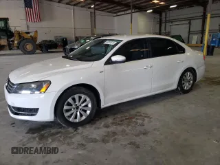 2014 Volkswagen Passat Wolfsburg Edition with VIN 1VWAS7A34EC102694, listed as a Copart auction lot 64203515 with 122,712 mi miles and Clean title. Bid and sale history available at DreamBid. Image 1.