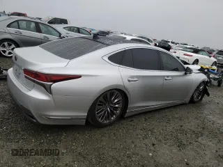 2018 Lexus LS with VIN JTHB5LFF4J5000481, listed as a Copart auction lot 43473675 with 47,437 mi miles and Salvage Title. Bid and sale history available at carsss.com. Image 3.