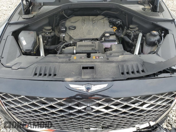 2024 Genesis GV80 with VIN KMUHBDSB4RU181528, listed as a Copart auction lot 53854995 with 1,798 mi miles and Salvage Title. Bid and sale history available at DreamBid. Image 12.