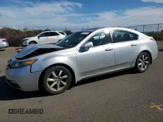 2012 Acura TL Tech Auto with VIN 19UUA8F5XCA013161, listed as a Copart auction lot 89212515 with 204,074 mi miles and Salvage Title. Bid and sale history available at carsss.com. Image 1.
