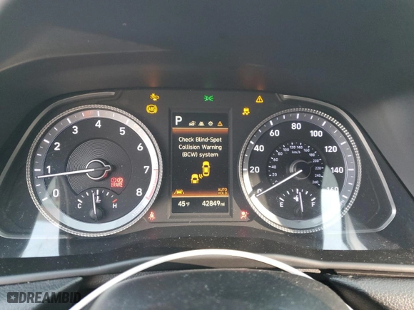 2021 Hyundai Sonata SEL with VIN KMHL64JA9MA166653, listed as a Copart auction lot 43030605 with 42,849 mi miles and Salvage Title. Bid and sale history available at carsss.com. Image 9.