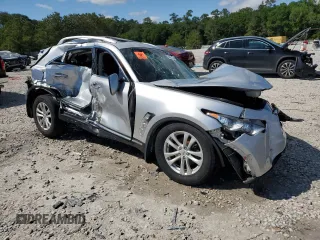 2013 Infiniti FX with VIN JN8CS1MU2DM140824, listed as a Copart auction lot 47766185 with Not Provided miles and Salvage Title. Bid and sale history available at carsss.com. Image 4.