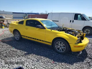 2005 Ford Mustang Deluxe with VIN 1ZVFT80N055243648, listed as a Copart auction lot 50080295 with 122,686 mi miles and Salvage Title. Bid and sale history available at carsss.com. Image 4.