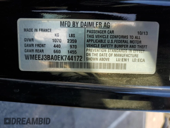2014 Smart fortwo Pure z VIN WMEEJ3BA0EK744172, wystawiony jako Copart lot #87331964 z przebiegiem 85 162 mil mil oraz Czysty tytuł • Clean title. Historia ofert i sprzedaży dostępna na DreamBid. Obrazek 12.
