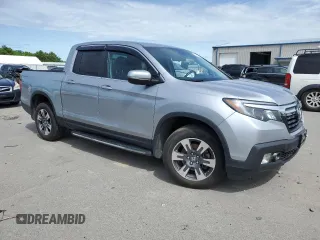 2019 Honda Ridgeline RTL with VIN 5FPYK3F57KB001594, listed as a Copart auction lot 59020335 with 31,465 mi miles and Salvage title. Bid and sale history available at DreamBid. Image 4.